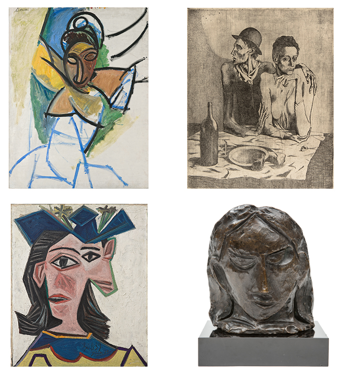 Rostros y figuras, Picasso, Real Academia de Bellas Artes de San Fernando